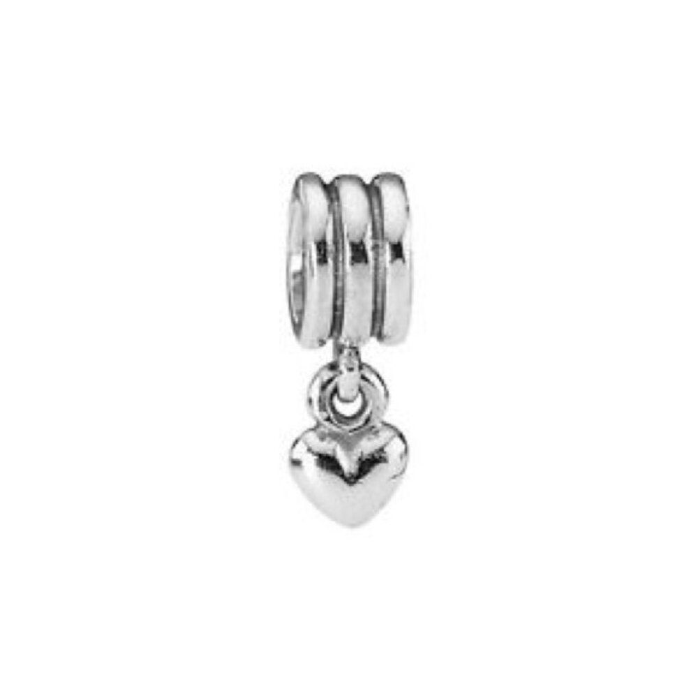 Pandora Retired Heart Dangle Sterling Silver Charm Romantic ALE
